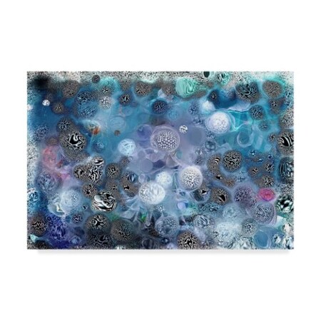 RUNA 'Balls White Blue' Canvas Art,12x19